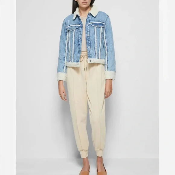 JONATHAN SIMKHAI Sand DUNE Niya Organic Cozy Lounge Seam Terry Track Jogger Pant - Picture 3 of 11